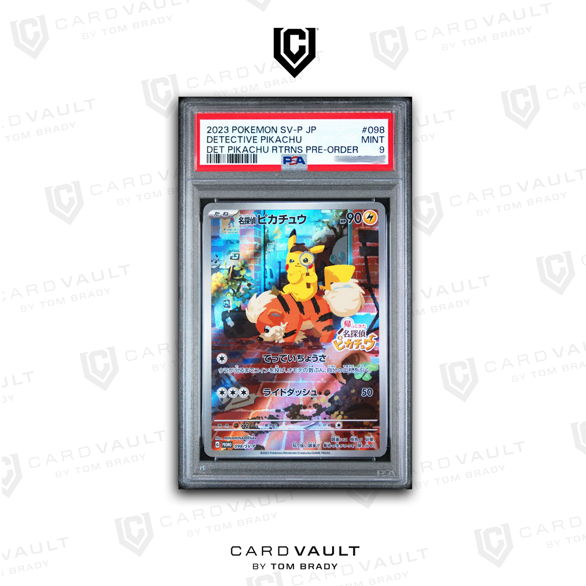 2023 POKEMON JAPANESE SVP 098 DETECTIVE PIKACHU PSA 9