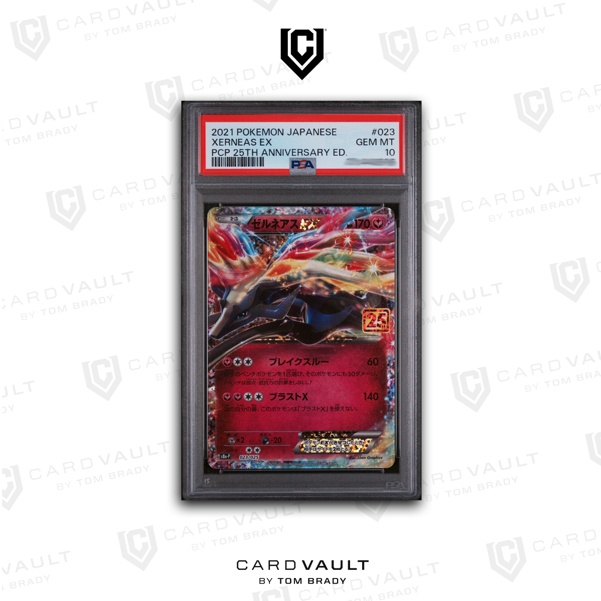 2021 POKEMON JAPANESE 25TH ANNIVERSARY EDITION 023 XERNEAS EX PSA 10