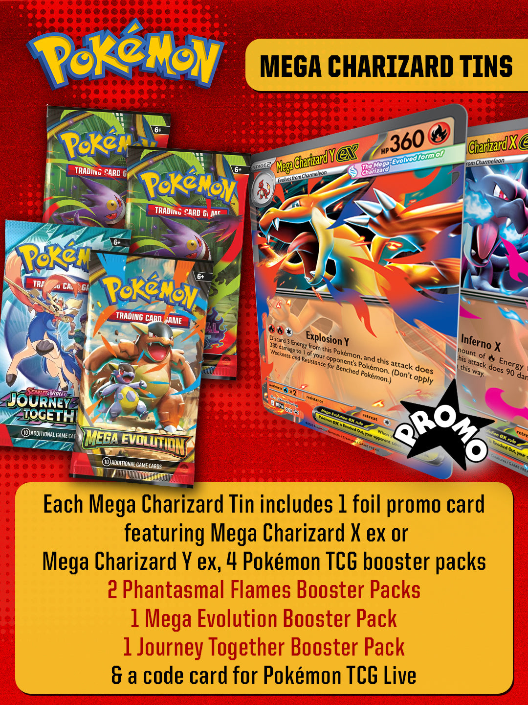 Pokemon: Mega Charizard Tin